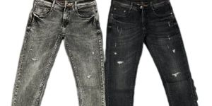 Mens Damage Denim Jeans