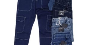 Mens Denim Cargo Jeans