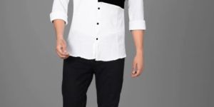 Mens Surgery Cotton Embossed Shirt