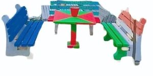 RCC Garden Bench Table Set