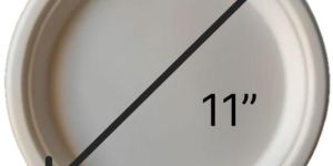 Sugarcane Bagasse Plate 11 Inch