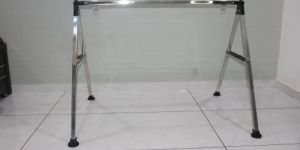 Silver Stainless Steel Baby Cradle