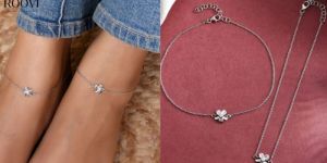Roovi Silver Anklets