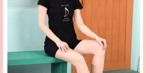 Ladies Printed Hosiery Shorts Night Suit