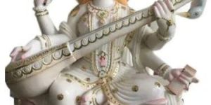 Marble Saraswati Statue