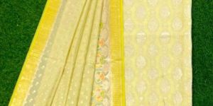 Unstitched Banarasi Chanderi Suits