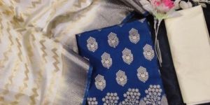 Unstitched Banarasi Silk Suits