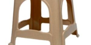 Topaz Beige Virgin Plastic Stool