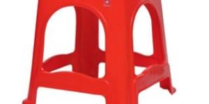 Topaz Red Virgin Plastic Stool