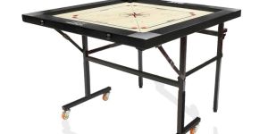Wooden Carrom Board with Stand
