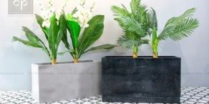 Rectangular Decorative Fiber Planter