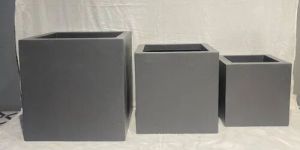 Square Decorative Fiberglass Planter