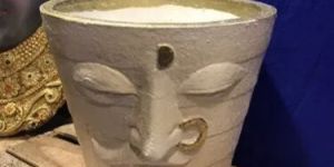 Vishwakarma Face Fiberglass Planter