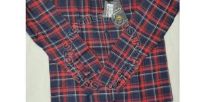 Mens Formal Checked Slim Fit Shirt