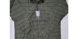 Mens Grey Checked Shirt