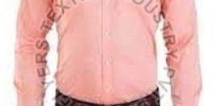 Mens Pink Casual Slim Fit Shirt