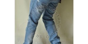 Mens Regular Fit Knitted Fabric Jeans