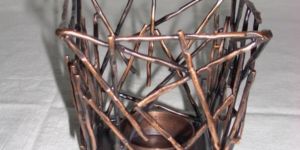 Iron Cage Candle Holder