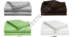 300 TC Cotton Satin Stripe Sheeting Fabric