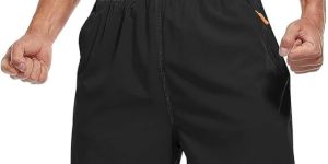 Poly Lycra Black Mens Shorts