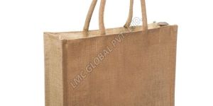 LMC Jute Shopping Bag with Zip Lock