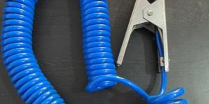 SS Earthing Clamp with Spiral Earthing Cable