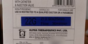 IV Cannula 20G / 22G - Teflo By ATPL