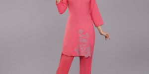 Rayon Cotton Kurti Pant Set