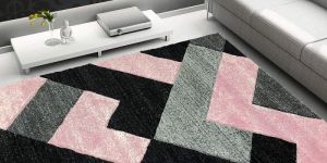 Hand Tufted Wool Silk Blended Yarn Carpet