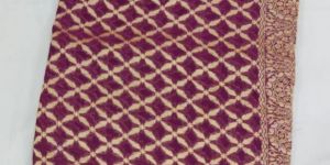 Purple Banarasi Georgette Saree