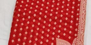 Red Banarasi Georgette Saree