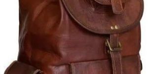 Mens Travel Leather Backpack