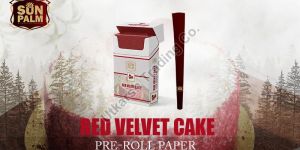 Red Velvet Pre Rolled Paper Cone