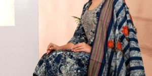 Maslin Silk 3 Pcs Set with Designer Dupatta