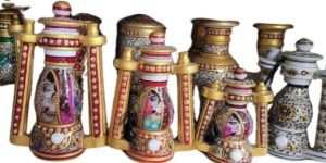 Set of 3 Decorative Marble Lamp