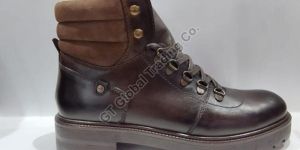 Mens Brown Leather Boot