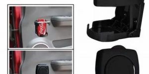 Foldable Car Glass & Bottle Holder