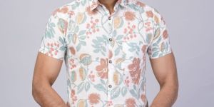 Men's cotton printed shirts