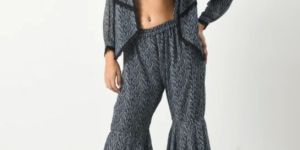 Isabella Black and Blue Co-Ord Set