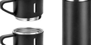 Stanless Steel Vacuum Flask Set with 3 Cup