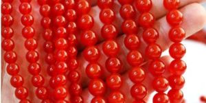 8mm Red Jade Mala