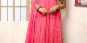 Party Wear Cotton Ladies Anarkali Suit