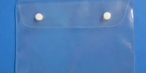 Transparent PVC Hanger Button Pouch