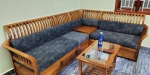 Wooden Corner Sofa Set
