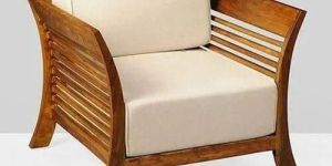 Wooden Single Seater Sofa