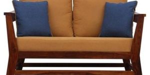 Wooden Two Seater Sofa