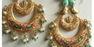 Handpainted Tanjore Art Earrings