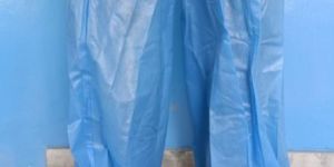 Knee Length Shoe Cover (Poly) (Blue)