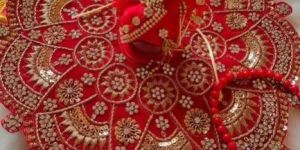 Red Designer Laddu Gopal Dress