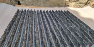 Chiseled Finish Black Granite